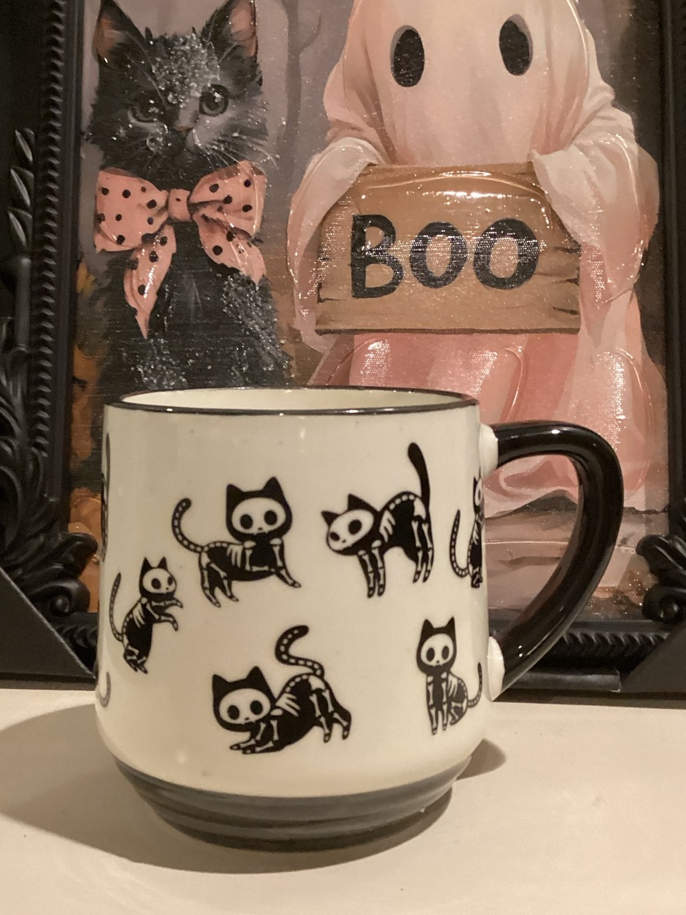New Skeleton Cat Halloween Mug 🐈‍⬛